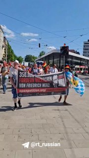 В Германии прошли митинги против канцлера и за мир с Россией