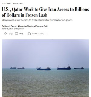 США могут разблокировать для Ирана $6 млрд замороженных средств в Катаре