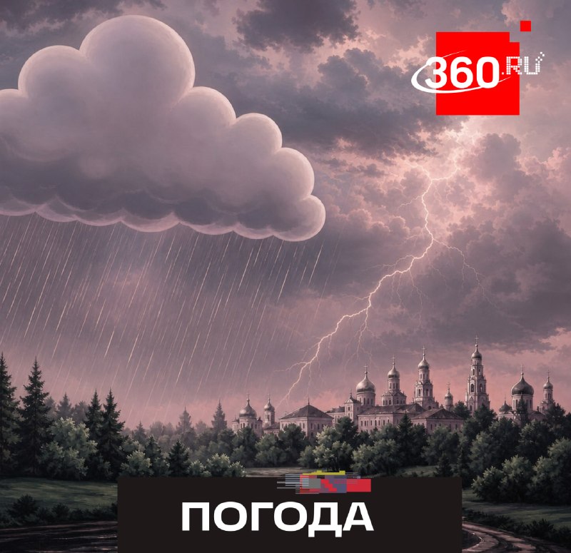 В Подмосковье предупредили о сильных ливнях и грозах ночью
