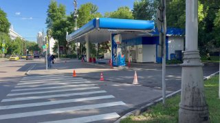 Единственная АЗС у Патриарших прудов закрылась
