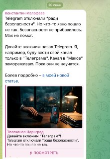 Константин Малофеев раскритиковал Минцифры за борьбу с Telegram