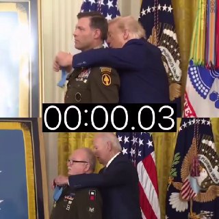 В интернете сравнили время Трампа и Байдена на вручение Медали Почёта