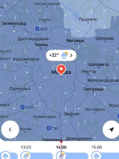 Гроза, ливень и крупный град ожидаются в Москве и Подмосковье