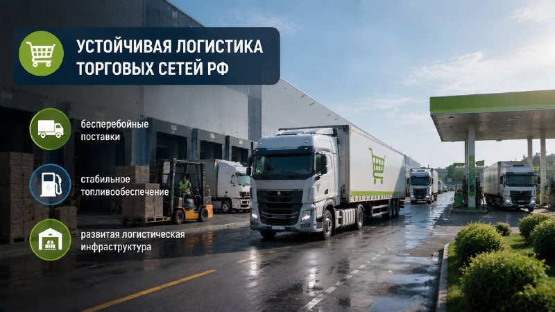 Торговые сети заявили об устойчивости логистики на фоне ситуации с топливом