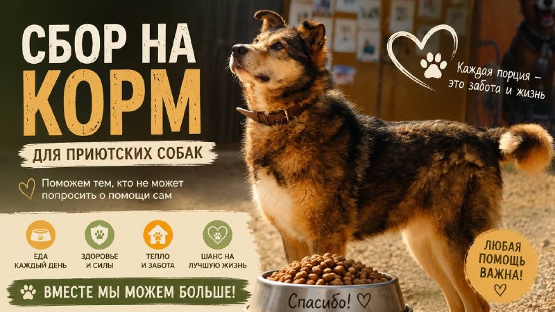 Приют в Калуге просит помощи с закупкой корма для животных
