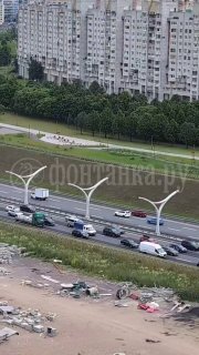 Массовое ДТП на ЗСД в Санкт-Петербурге вызвало четырехкилометровую пробку