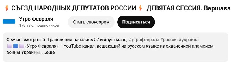 Трансляция Ильи Пономарева о переучреждении России привлекла внимание журналистов «SOTA»