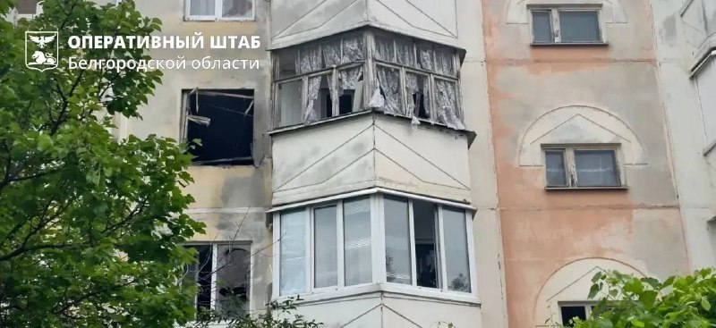 FPV-дрон нанёс удар по многоквартирному дому в Шебекино