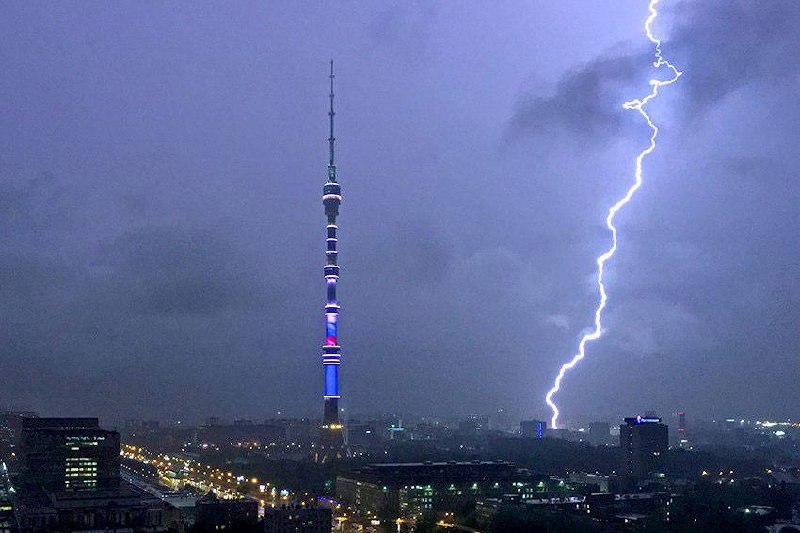 В Москве ожидаются ливни с грозами и сильным ветром