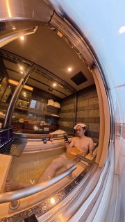 В японском люксовом поезде Train Suite Shiki-Shima появились купе с ваннами