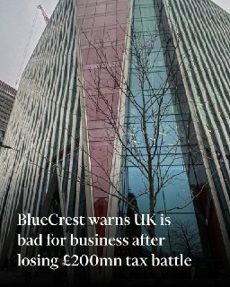 Хедж-фонд BlueCrest Capital предупредил о плохом бизнес-климате в Великобритании после спора с налоговой
