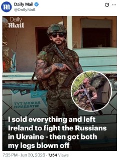 Мужчина сообщил об участии в боевых действиях на Украине и потере обеих ног