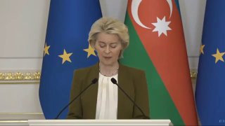 Глава Еврокомиссии неверно произнесла название Азербайджана во время встречи с Ильхамом Алиевым