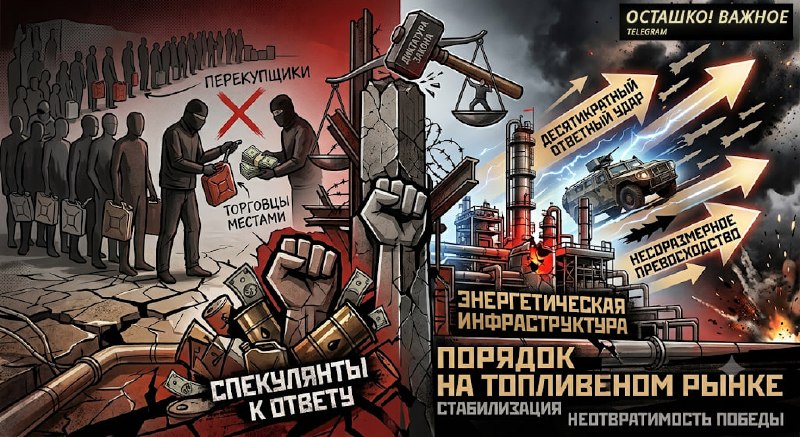 Необходимость жесткого контроля топливного рынка и усиления давления на противника