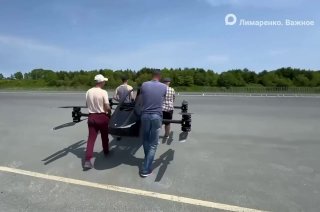 На Сахалине провели первые испытания дрона с человеком на борту