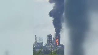 Пожары на омском НПЗ на установках АВТ-10 и АВТ-11