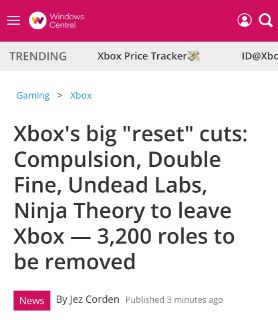 Microsoft увольняет 4800 сотрудников и закрывает игровые студии