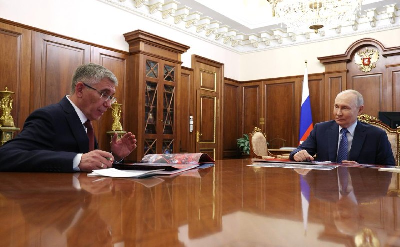 Миляев рассказал Путину о развитии спорта и экономики в Тульской области