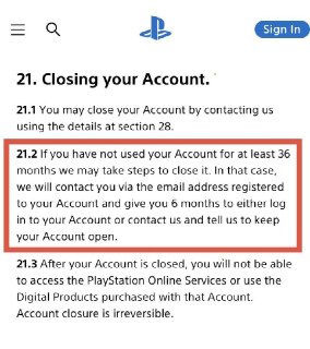 Sony может удалить аккаунты PlayStation за 3 года неактивности