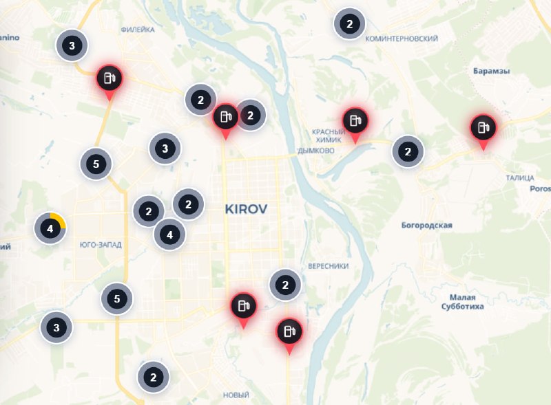 В Кирове бензин есть только на трех заправках