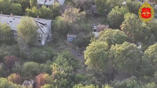 Удары дронов-камикадзе «Гербера сикер» по точке запуска и пвд противника в Доброполье