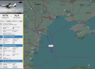 Британский самолёт-разведчик Boeing RC-135W Rivet Joint направили под Крым