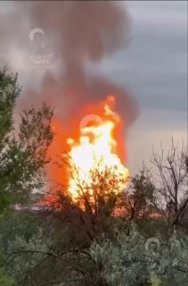 В Кривом Роге после прилёта начался пожар на объекте инфраструктуры