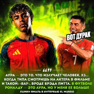 Ламин Ямаль оценил «ауру» Криштиану Роналду