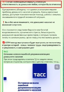 Депутат Нина Останина призвала к криминализации побоев в семье