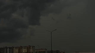 Молнии, град и поваленные деревья в Петербурге