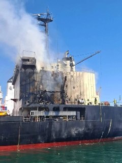 Россия атаковала торговое судно и грузовики в одесском порту