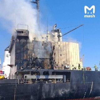 Удар БПЛА «Герань-2» по спасательной шлюпке на сухогрузе в Одесской области