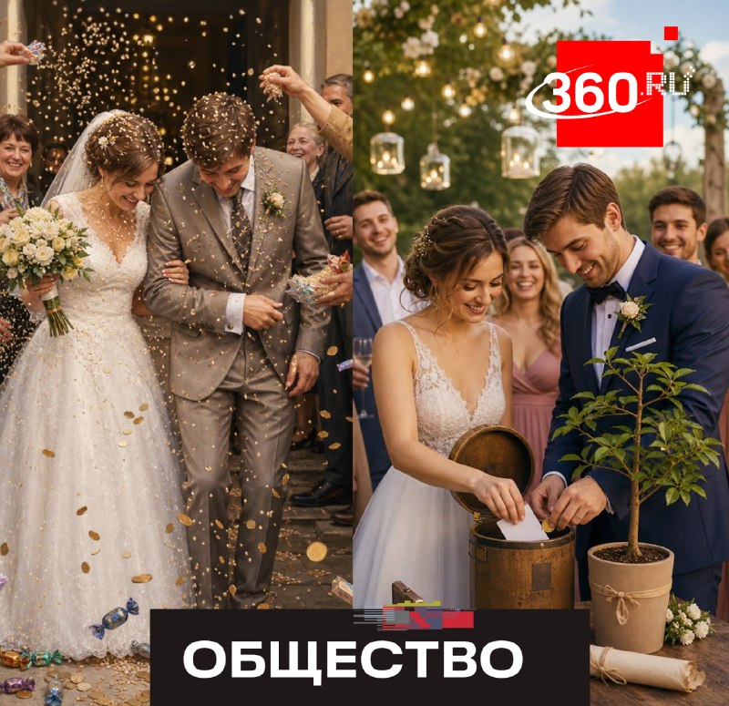 Россияне стали чаще просить осыпать себя крупой на свадьбе ради привлечения богатства