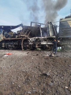 В Днепропетровской области обнаружены обломки локомотива и двигателя дрона «Герань-4»