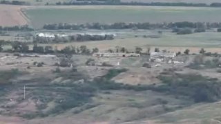 Объективный контроль авиаудара по ПУ БПЛА ВСУ в Днепропетровской области