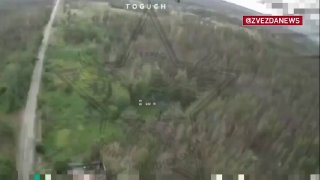 Российские FPV-перехватчики уничтожили вражеский гексакоптер на Краснолиманском направлении