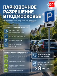 В Подмосковье парковочные разрешения можно оформить онлайн через приложение «Добродел»