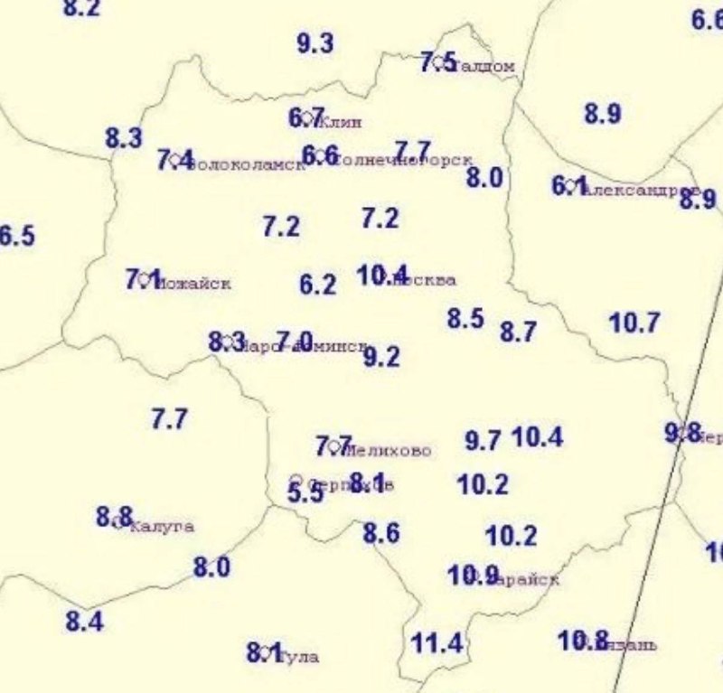 В Москве зафиксирована одна из самых холодных ночей сезона