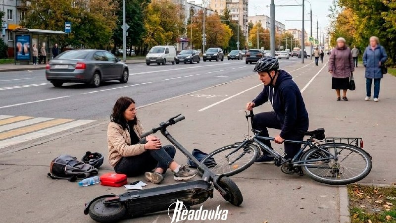 В России резко выросло число ДТП с участием велосипедистов и самокатов