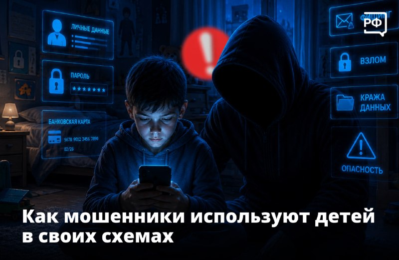 Киберполиция России предупредила о схемах мошенничества с использованием детских аккаунтов