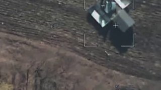 Уничтожение установки для запуска дронов ВСУ