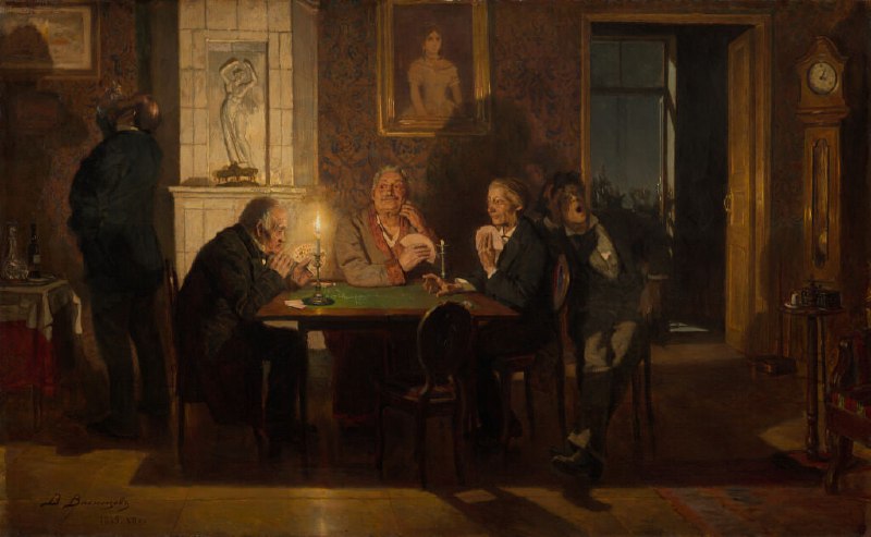 Картина "Преферанс" Виктора Васнецова: взгляд на бытовую живопись