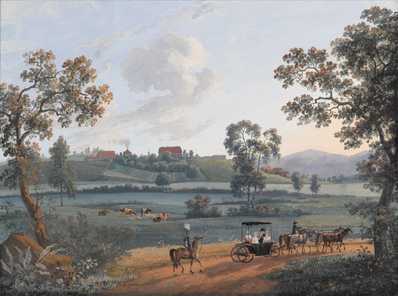 Анализ картины «Сельский пейзаж» Андрея Мартынова