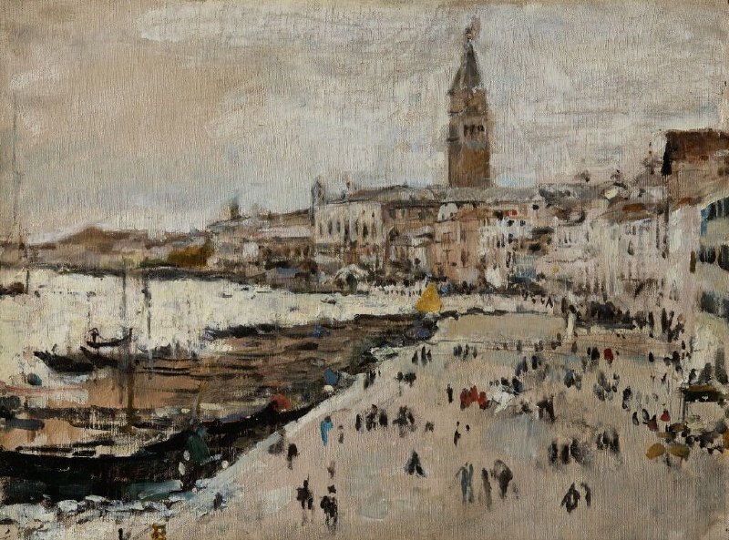Этюд Валентина Серова "Набережная Скьявони в Венеции"