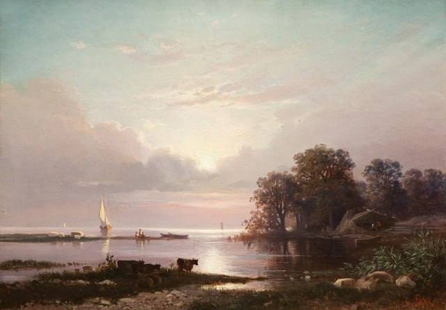 В Русском музее выставлена картина Александра Гине "На финском заливе"