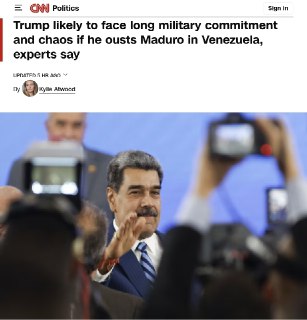 У США не хватает военных ресурсов для свержения Мадуро, сообщает CNN