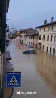 Мощное наводнение в Италии