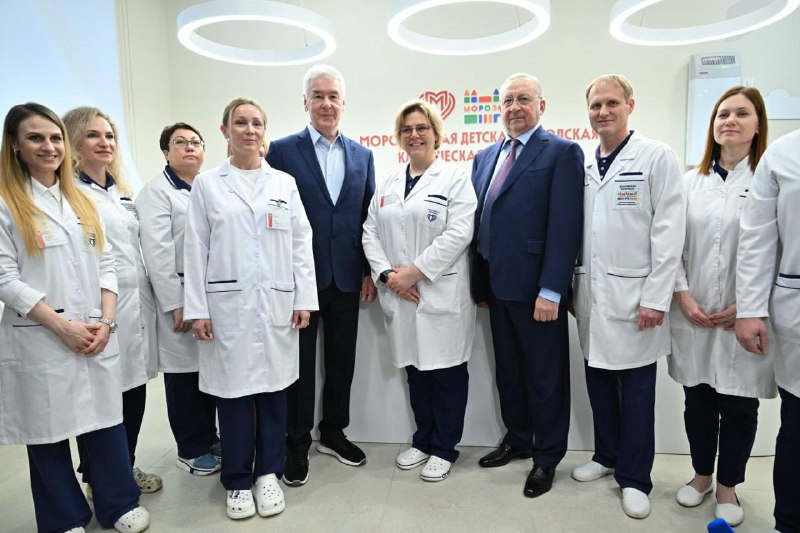 Открытие отремонтированных корпусов Морозовской детской больницы в Москве