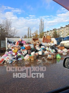 В Семилуках сложился мусорный коллапс