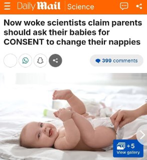 Австралийские ученые советуют получать согласие у младенцев перед сменой подгузника